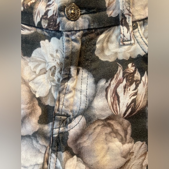 7 for all Mankind sz 27 Ankle Skinny Floral jeans - Picture 5 of 14